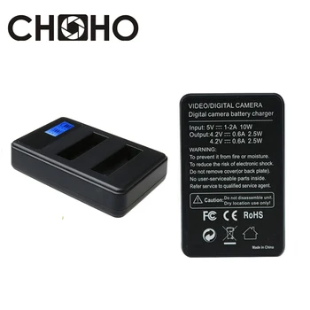 Baterie Duální Nabíječka AHDBT-401 AHDBT-301 + Kabel Micro USB, LCD Displej, Kapacita pro Gopro HERO 3 3+ 4 Doplňky