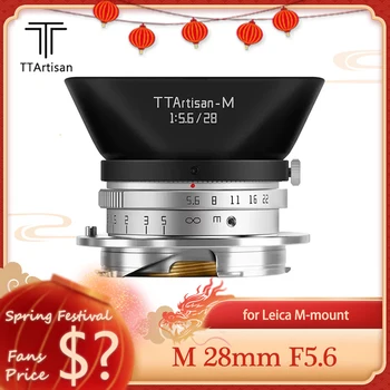 TTArtisan M 28 mm F5.6 Full Frame Širokoúhlý Objektiv pro Street Humanitní Fotografie Kompatibilní s Leica M Mount