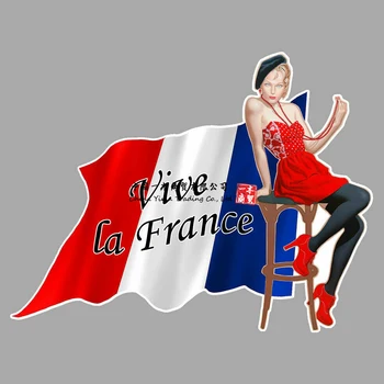 Vive La France Pro Drapeau Francais Vlajky Podvodnících Nálepka Allez Autocollant Auto