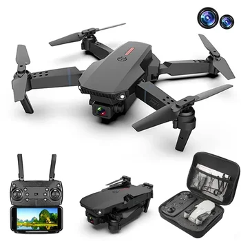 E88 Pro Dron 4K Dual Camera Vr 3D Režimu 15 Minut Létání Baterie Dlouhý dosah Fpv Rc Skládací Mini Drone