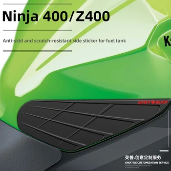 Ninja 400 palivové nádrže non-slip boční nálepka upravený příslušenství pro Kawasaki Z400 tělo anti-scratch obtisk vodotěsné nálepka