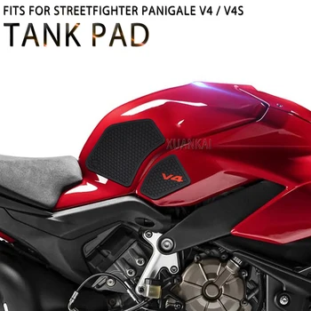 Tank Pad se Hodí Pro V4 Ducati Panigale Pro V4S Streetfighter V4 S 2018 -2021 Motocykl Palivové Nádrže Grip Podložky Koleno Přilnavost Samolepky