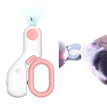 Profesionální Pet Nůžky na Nehty LED Světlo Pet Nail Clipper Dráp Grooming Nůžky pro Malé Psy, Kočky Nůžky Pet Products