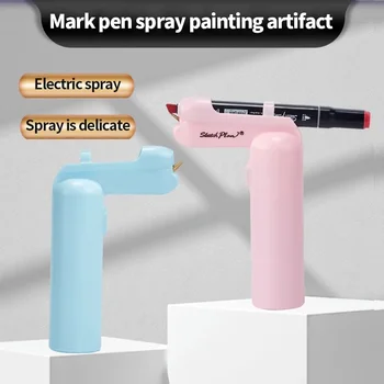 Umění Elektrická Stříkací Pero, Airbrush Set Multi-funkce Barevné Inkoustové Malby Štětcem v Pračce Obraz Ručně Malovaná Výtvarné Potřeby