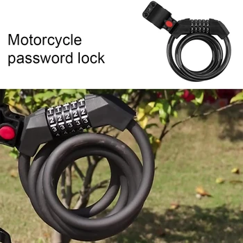 Motocykl elektrické příslušenství vozidla proti krádeži heslo zámek ocelový kabel univerzální pohodlné bezpečné nošení-odolné auto lock