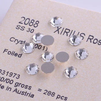 (24ks) 2058 XILION 2088 XIRIUS Originální Krystaly z Rakouska Vzrostl Žádné opravy Hotfix Plochá Zadní Drahokamu Strass pro Nail Art Šperky