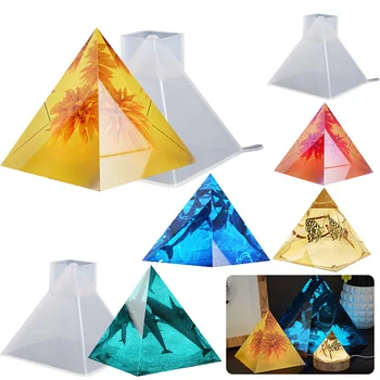 Pyramidy Trojúhelník Silikonové Formy Geometrie UV Epoxidové Pryskyřice Licí Formy pro DIY Epoxidové Pryskyřice Řemesla Šperky Dělat Nástroj
