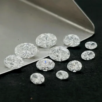Oválný Tvar Kontaktní Diamond Lab Pěstuje Diamond 1.5x3mm-4x8mm DEF Barva VS-VVS hpht