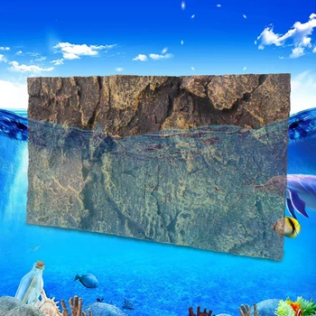 Terárium Akvárium Plazů Box Dekorace obrovský kámen 3D Pozadí, Vzor zvířátko Gekon Ještěrka Ryby Želva Tarantule Žába Vivarium