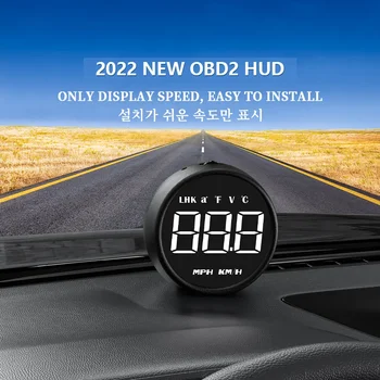 WYING B1 OBD2 EOBD Auto HUD Head Up Display Digitální Rychlost, počet ujetých Kilometrů Čtvereční Smart Auto KMH MPH Projektor Únava Jízdy Připomenutí
