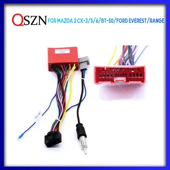 QSZN Pro MAZDA CX 2-3 /5/6/BT-50/FORD Everest/Rozmezí Android Auto Rádio Dekodér Kabelového svazku Adaptér Napájecí Kabel MZD-XB-02