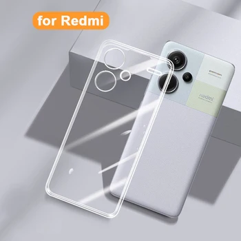 Transparentní Pouzdro Pro Redmi Poznámka 13 Pro Plus Nárazuvzdorný Kryt Pro Xiaomi Redmi Poznámka 12 13 Pro Plus 5G 12s 12c Redmi 12 4G Případě