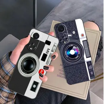 Vintage Kamery Rádio Pouzdro Pro Huawei NOVA Y90 Y70 Y61 10 9 9 Plus 8 8I 7 7I 6 SE 5 5I 4 3 3I 2 2S Lite Plus Pro Případ Shell