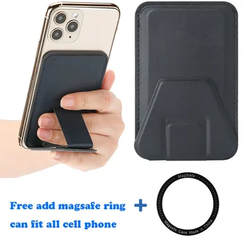 Mag Safe Peněženka S Stand Telefonní Karty Pro IPhone 12 13 14 Pro Max Magsafe Univerzální Držák Telefonu Magnetické Karty Skládací Případě