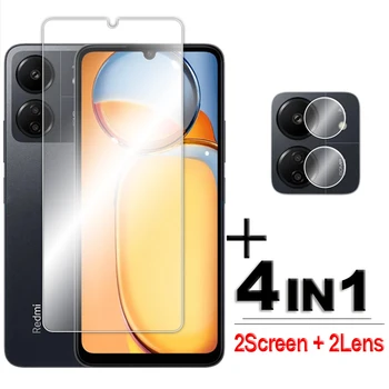 Pro Xiaomi Redmi 13C Sklenici Plnou Lepidlo Clear Screen Protector Pro Redmi 13 C 13C Tvrzené Sklo Pro Redmi 10C 11A 12 12C 13C Film