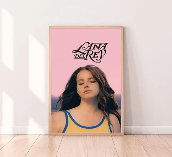 Lana Del Rey Hudební Album Plátno Plakát Hip Hop Rapper Pop Music Star Nástěnná Malba Umění Dekorace (Bez Rámečku)