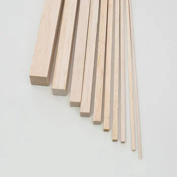 Dřevěné DIY Ruční Písku Desky Stavební Materiál Modelu Bílého Březového Dřeva Válcové Log Držet Metr Tyč, Původní Barva Nástroj