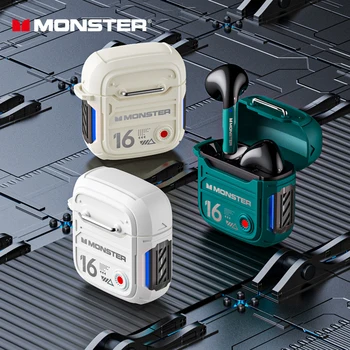 Monster Původní XKT16 TWS Bezdrátové Bluetooth 5.3 Sluchátka Redukce Šumu Sluchátka Sport, Hráč, Sluchátka S Mikrofonem