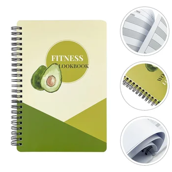 Deník Plánovač pro Ženy, Muže A5 Fitness Deník Plánovač Fitness Programu Poznámkový blok, Záznam Notebook