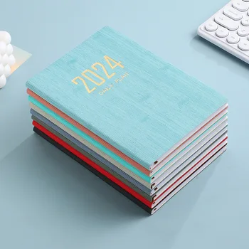 2024 A5 Mini Přenosný Agendy Kniha Diář Týdenní Plánovač Notebooky Do Seznamu Anglický Poznámkový Blok S Kalendářem Školní Kancelářské Potřeby