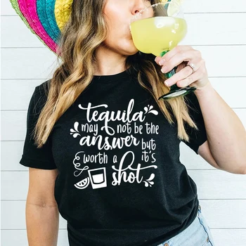 Tequila Tričko Funny Přátelé Pití T-Košile Vintage Margarita Tees Tacos a Tequila Party Tee Cinco De Mayo Ženy Ležérní Topy
