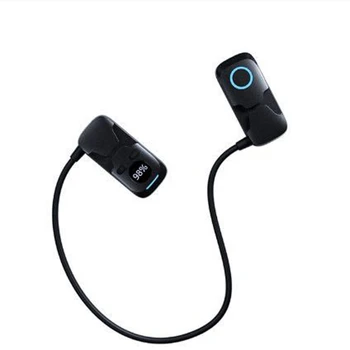 1 KS Kostní Vedení Bezdrátová Bluetooth Sluchátka IPX8 Vodotěsné 8G Paměti Plavání Sluchátka Sportovní Potápění Sluchátka Černá