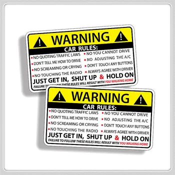 10x6cm Auto Bezpečnost Varování Pravidla Obtisk PVC Auto Samolepka pro Acura RLX CL EL CSX ILX MDX NSX RDX RL