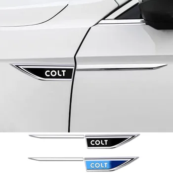 2ks Auto Chrome Upravené Auto Boční Dveře Blade Auto Samolepky pro COLT Automobilové Dekorace Doplňky