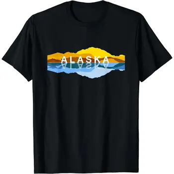 Aljaška Horské Odrazy - Denali Hory Souvenir T-Shirt