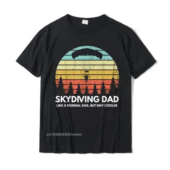 Skydiving Táta Skydiving Otec Odpovídající Pár Skydiving T-Shirt Letní Trička Topy Tričko Pro Dospělé, Tak Pro Rodiny Módní Tričko