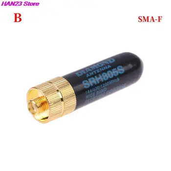 Vysoce Kvalitní 1ks 4,5 cm Mini SMA-M/SMA-F Dual Band Anténa UHF+VHF SRH805S Walkie Talkie Rádio Příslušenství