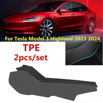 2ks/set TPE Center Control Anti Kick Pad Ochranný Kryt Pro Tesla Model 3 Highland 2023 2024