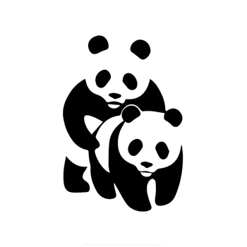 Kreativní Legrační Panda Karikatura Auto Samolepka PVC Tělo Okno Nášivka Notebook Dekorace Vysoce Kvalitní Vodotěsný, Anti-UV Auto Nálepky