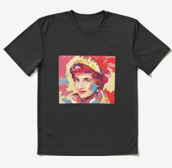 Princezna Diana t shirt art, new,, GRAFIKA.!, barevné,nové, MÁMA dárek, dlouhé rukávy