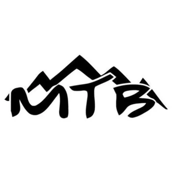 Vtipné MTB Downhill Mountain Bike Domácí Dekorace Auto Truck Okno Obtisky Vinyl Černá/Stříbrná