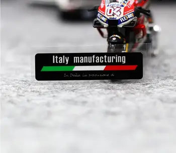 Itálie výroby vtipné vinyl Itálie vlajky Vyrobené v Itálii samolepky, nálepka motocykl závodní helmu auto dacle reflectivce