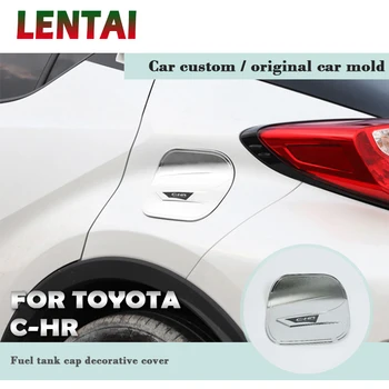 LENTAI auto Auto Modifikované Palivové Nádrže Ochranný Kryt Dekorační Samolepky Styling Pro Toyota CHR C-HR 2018 2017 2016 Příslušenství