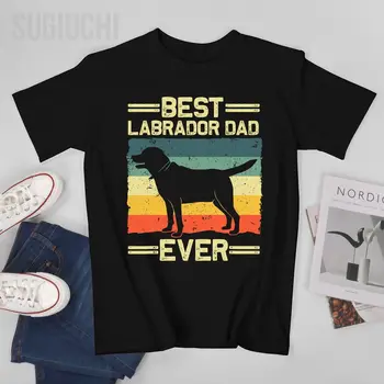 Muži Labrador Pro Muže, Otec Černý labrador Žlutý Labrador Retriever Tričko Tees O-neck T Košile, Ženy, Kluky 100% Bavlna T-Shirt Unisex