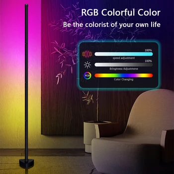 RGB LED Stojací Náladu, atmosféru, světlo stmívatelné řízené APLIKACE stojící Stojící inteligentní osvětlení vnitřní roh Ložnice dekorativní