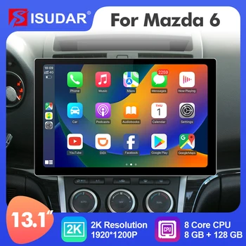 ISUDAR 2K 13.1 Palcový Android 12 autorádia Pro Mazda 6 2009-2015 GPS, Multimediální Přehrávač, Stereo 8 Jádro 4G Carplay Auto
