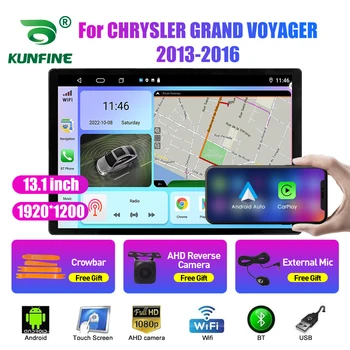 13.1 palcové autorádio Pro CHRYSLER GRAND VOYAGER Auto DVD GPS Navigace Stereo Carplay 2 Din Centrální Multimediální Android Auto