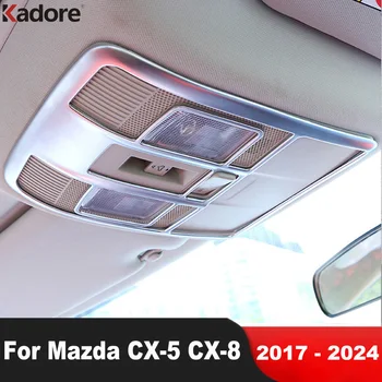 Auto Střešní Světlo na Čtení Lampa Kryt Střihu Pro Mazda CX-5 CX5 KF CX-8 CX8 2017-2020 2021 2022 2023 2024 Matné Interiérové Doplňky