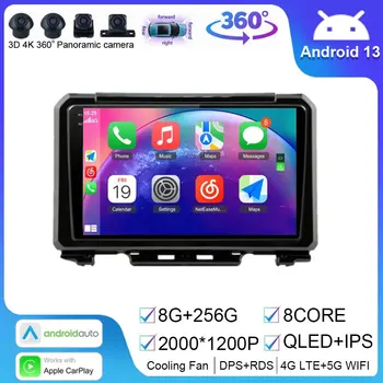 Android, 13 autorádia Pro Suzuki Jimny 2018 2019 2020 Multimediální Stereo Video Přehrávač, GPS Navigace Carplay Auto Kamera 360 QLED