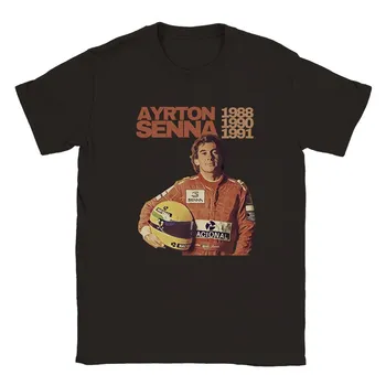 Ayrton Senna Tribute Tee: Závodní Legenda-Design inspirovaný Závodní tričko