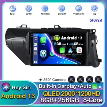 Android, 13 Carplay auto Auto Rádio Pro Toyota HILUX REVO VIGO IMV 2016 2017 2018 2019 2020 Multimediální Přehrávač, Stereo GPS DSP 4G+BT