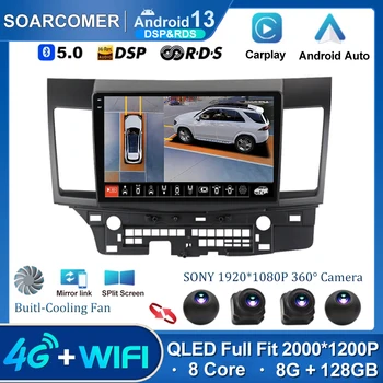 Auto 10.1 Palce, Android, 12 Multimediálních Pro MITSUBISHI LANCER 2007 - 2012 2 Din Rádio Video Přehrávač, GPS Carplay 4G+WIFI
