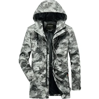 Velké Velikosti Oblečení Pánské Jarní Kabát Bundy Svrchní Muž Vojenské Uniformě, Pánské Bundy a Kabáty Oblečení Pánská Větrovka