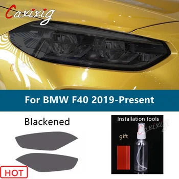 2 Ks Pro BMW Řady 1 F40 M135i 118 Auto Světlomet Odstín Kouř Černý Ochranný Film na Ochranu Transparentní TPU Nálepka Příslušenství