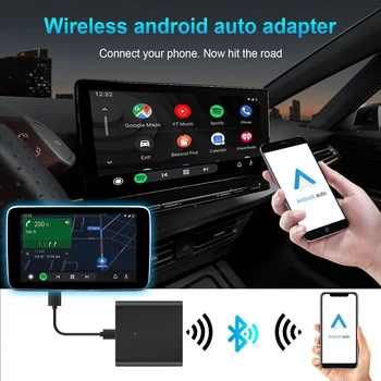 Kabelové a Bezdrátové CarPlay Adaptér pro OEM autorádia S USB/Typ-C, Hrát Chytrý Telefon Odkaz Automatické Připojení ke CarPlay