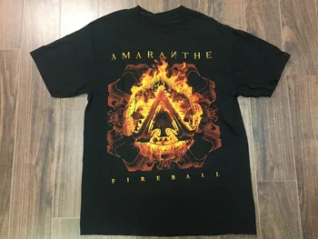 Amaranthe Fireball T-Shirt Krátký Rukáv Bavlna Černé Pánské Všechny Velikosti S až 5XL NB898